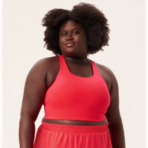 NWT girlfriend collective Paloma Racerback Bra in Lollipop - Picture 4 of 5